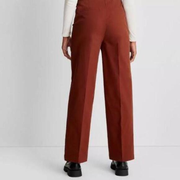 High Rise Straight Leg Rust Pants | Future Collective | 16 - Picture 2 of 12